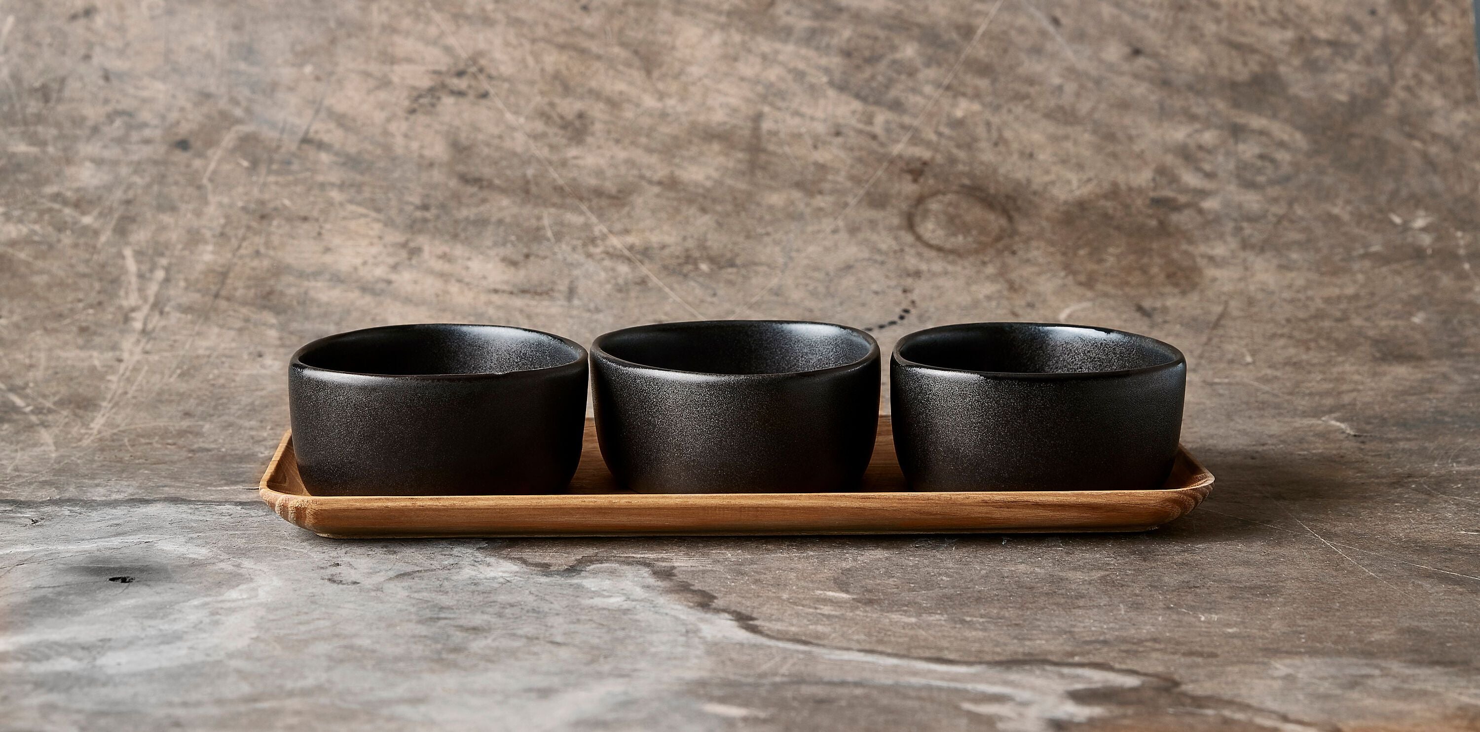 RAW TITANIUM Schüssel-Set - Schwarz / B: 33.0 cm x T: 14.5 cm x H: 6.5 cm