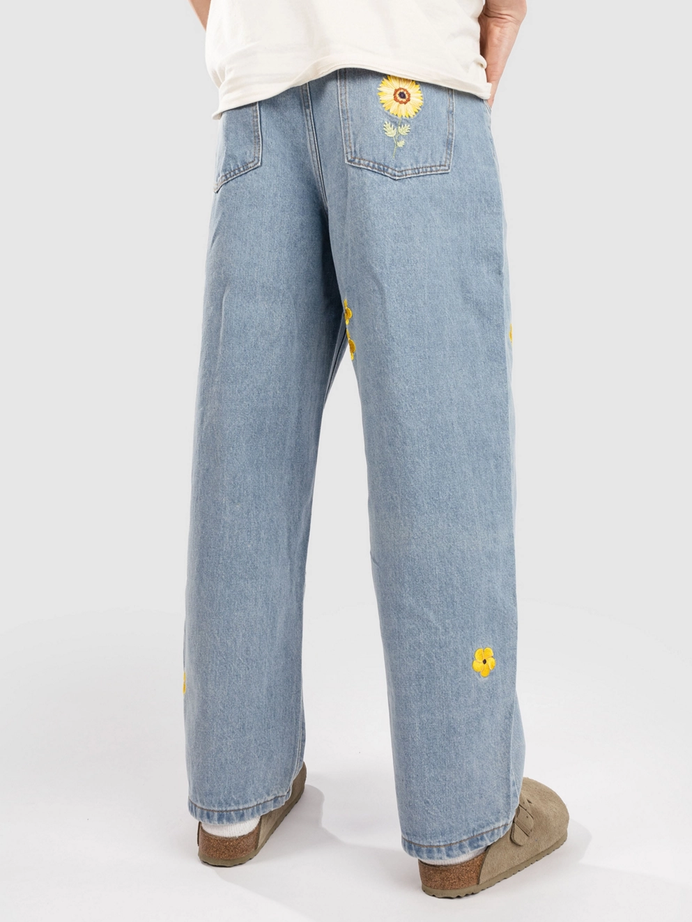 Blue Tomato EMB Denim Jeans flowers
