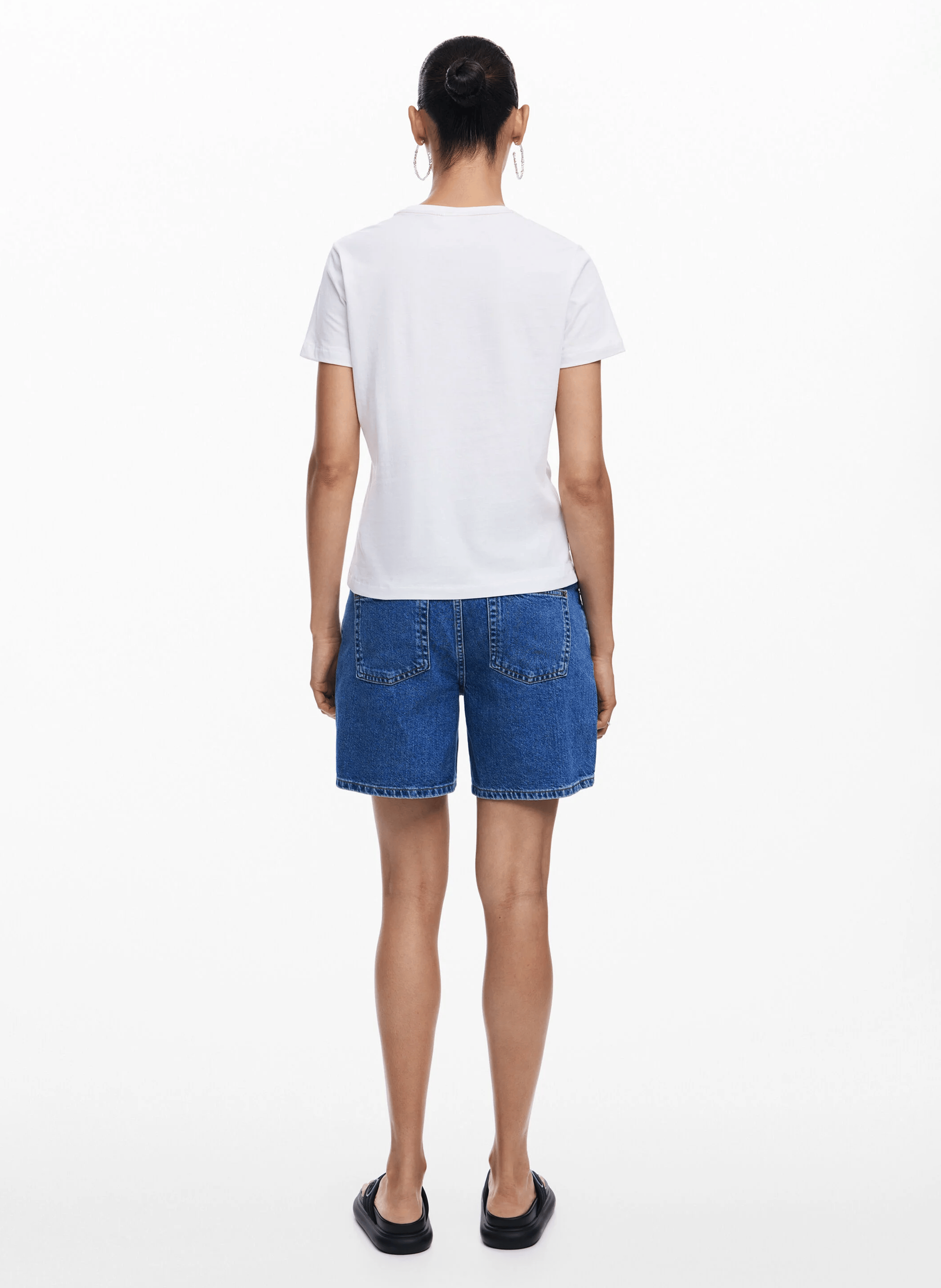 Tee-shirt imprimé cœur en coton | Blanc