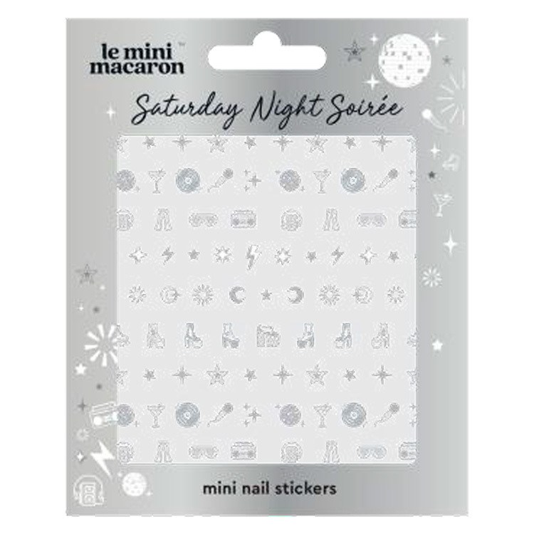Le Mini Macaron Mini Nail Art Stickers Party Pack
