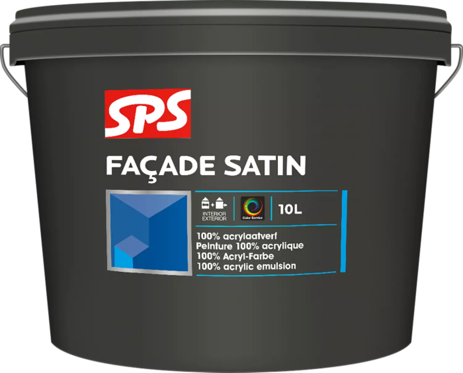 SPS Façade Satin Muurverf - op kleur gemengd - 1L