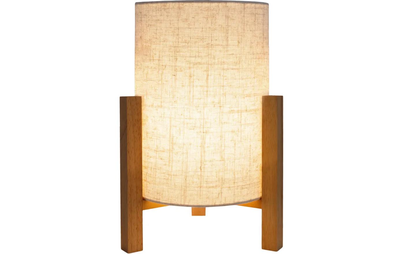 Tischleuchte «Matilda» 32 cmTischlampe aus Holz und Textil