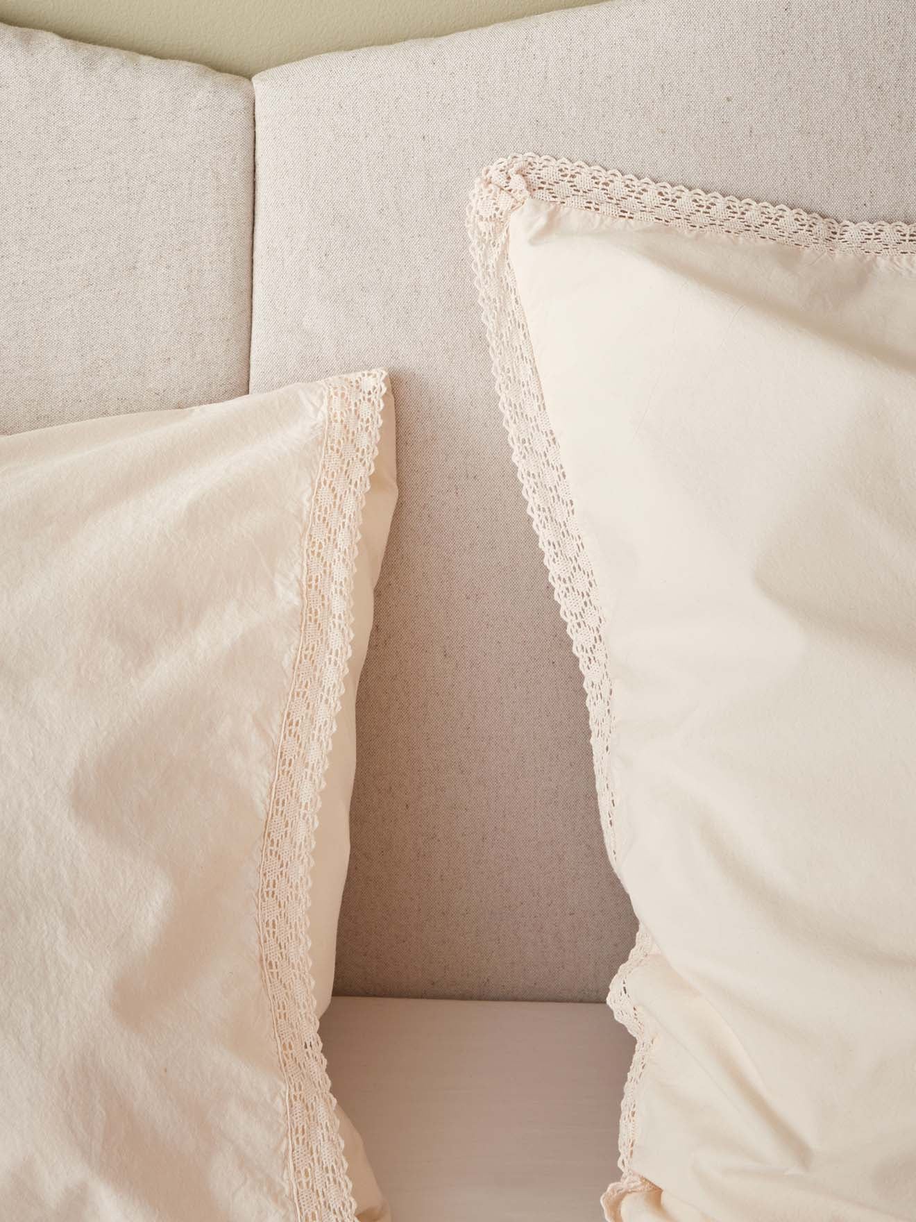 Taie d'oreiller percale de coton 