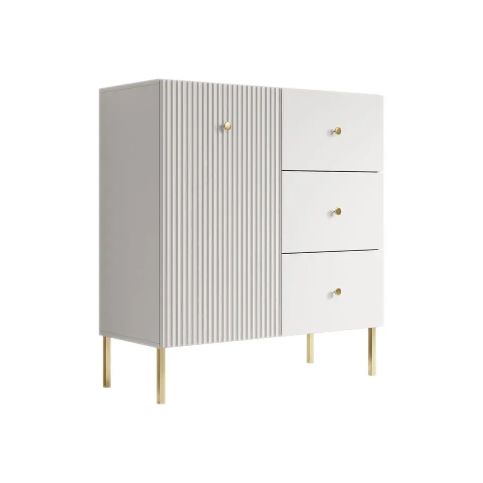 Meubella - Dressoir Vermont - Wit - 90 cm