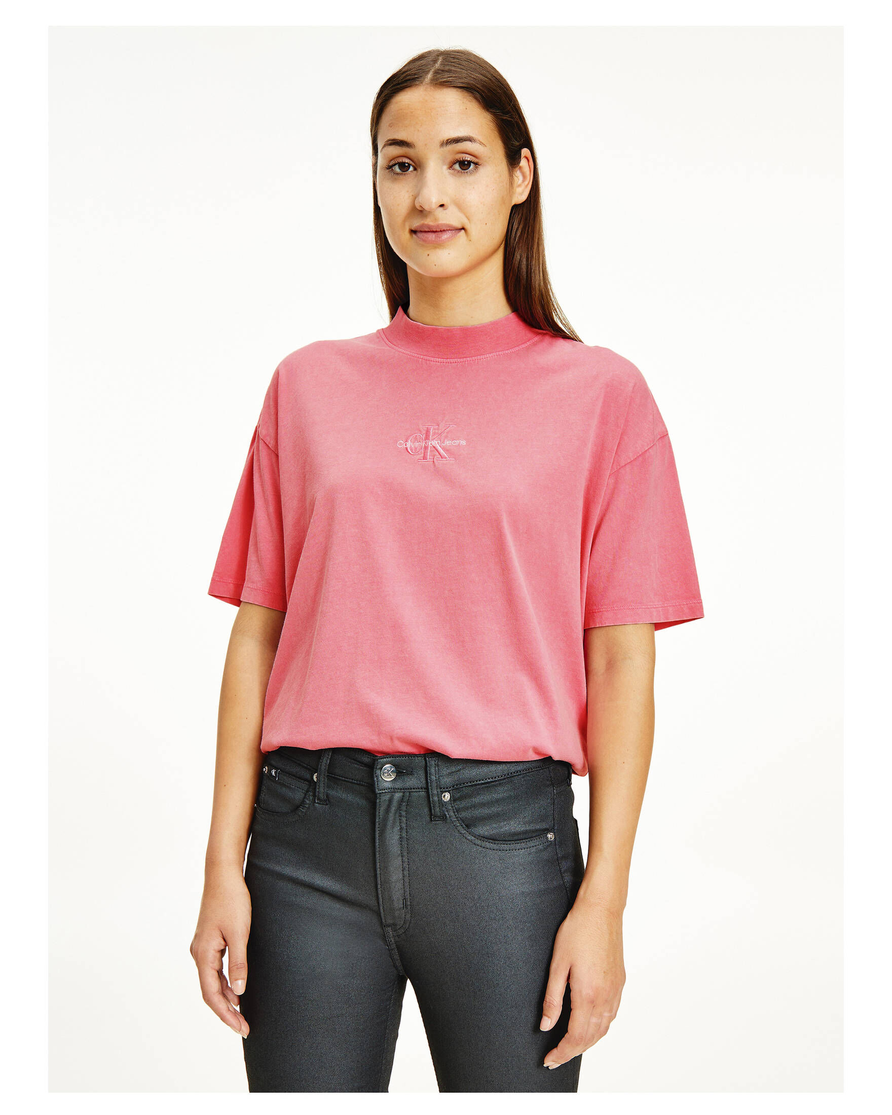 CALVIN KLEIN JEANS| Damen T-Shirt MONOGRAM WASHED BOYFRIEND TEE