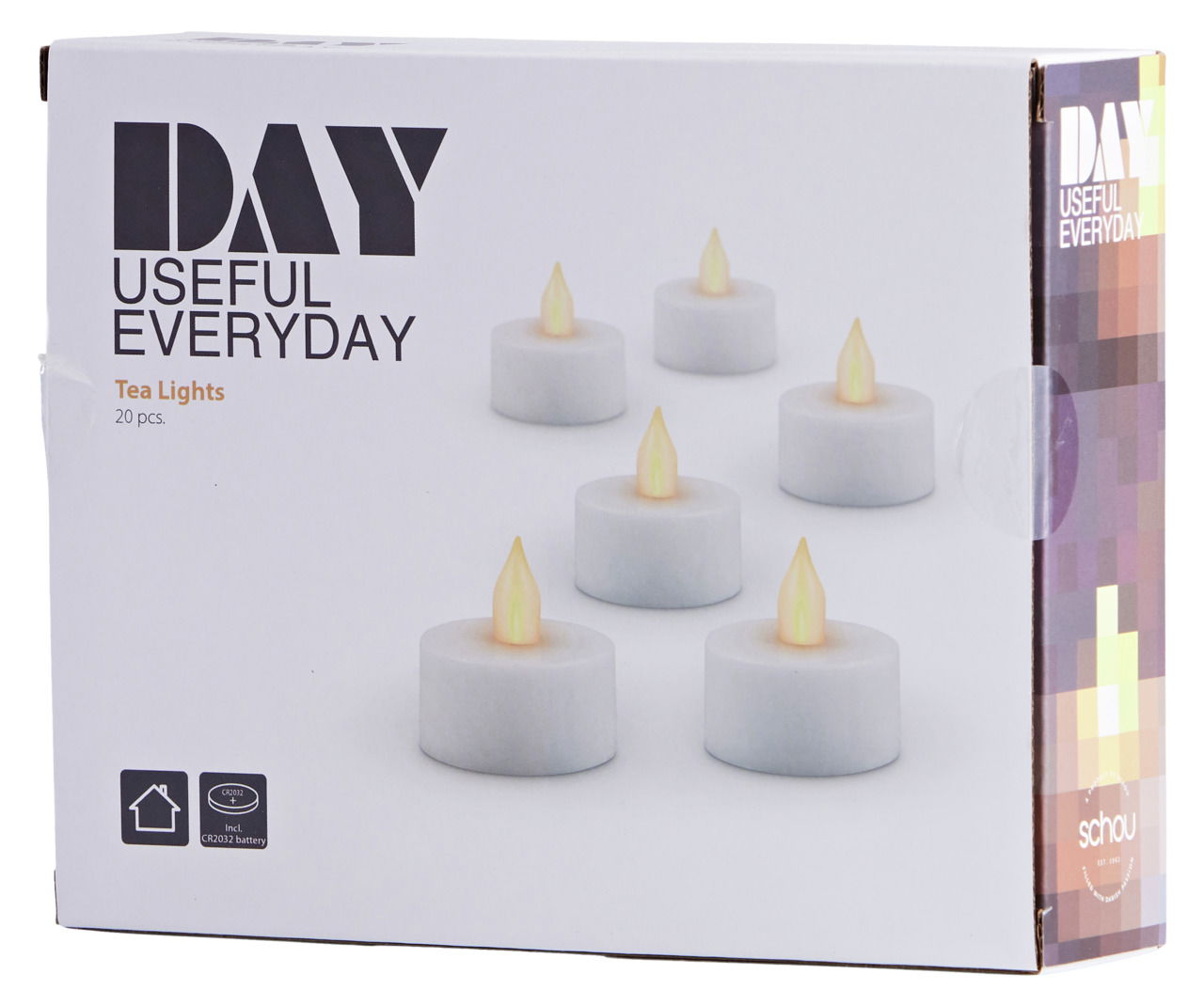 Day LED-Teelichter 20er-Pack