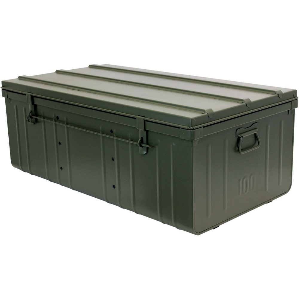 Cantine de rangement en acier premium 100 cm kaki 175 l