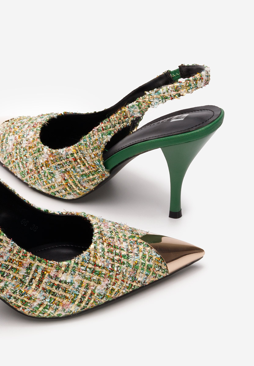 Chaussures élégantes femme vert Sagria