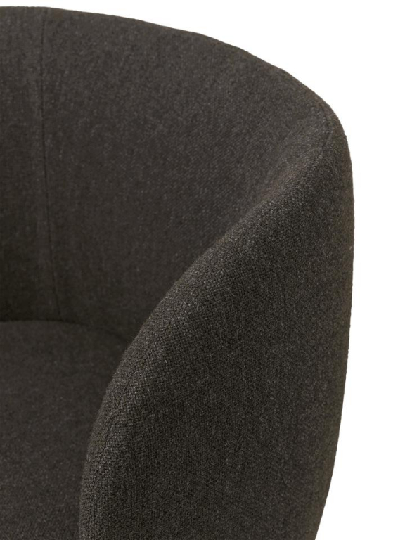 Ferm Living Rico eetkamerstoel met cashmere onderstel bouclé off-white