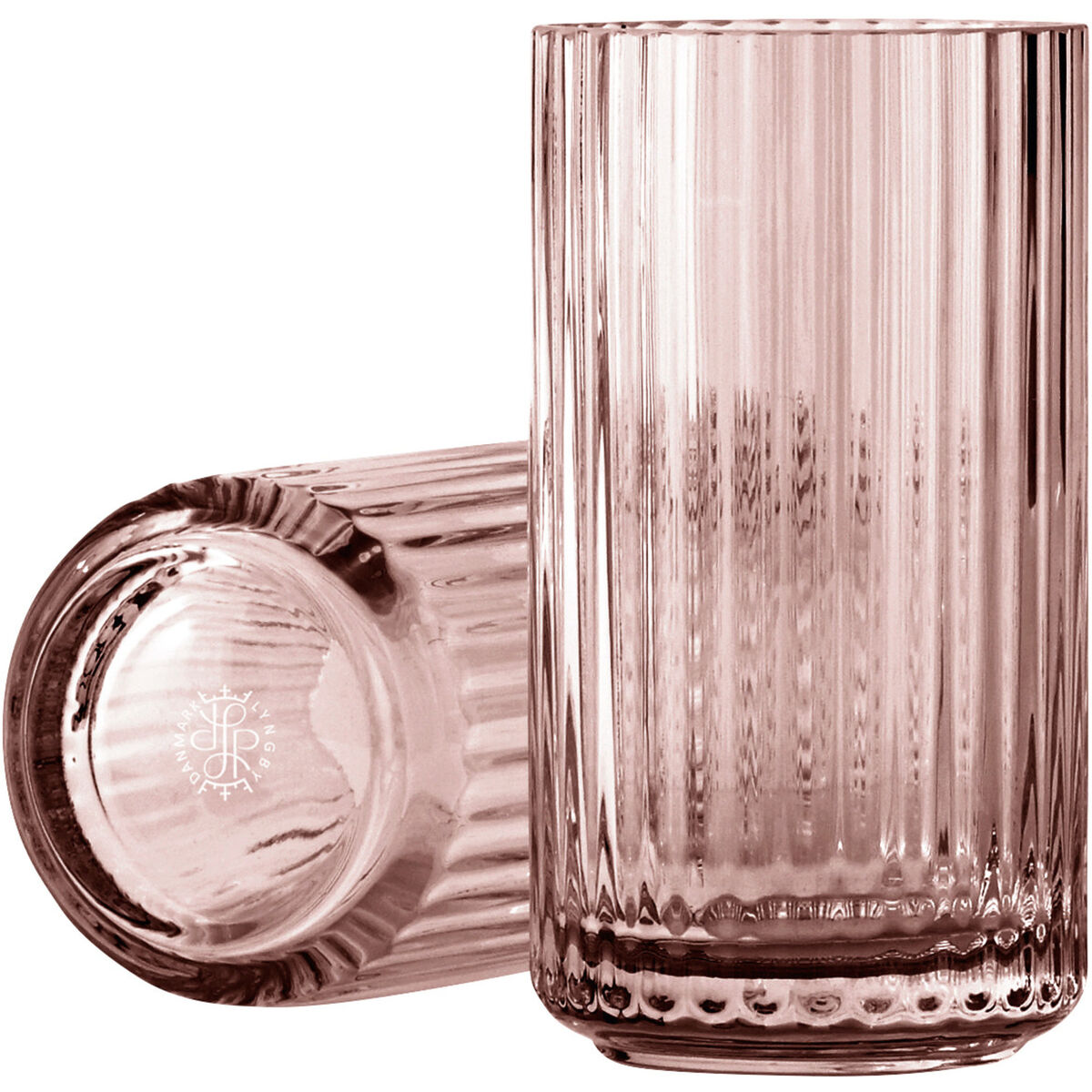 Lyngbyvasen 15 cm., glass - burgundy