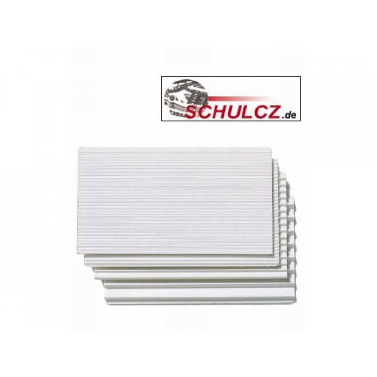 Treppenplatten 34° Polystyrol, weiß