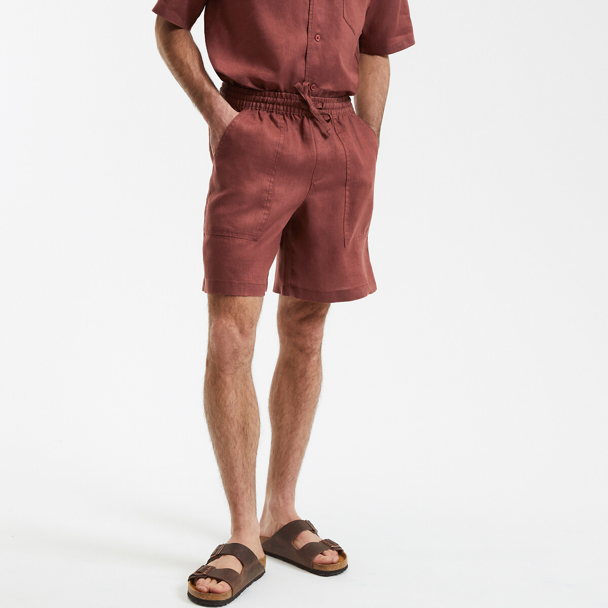 COLEÇÕES LA REDOUTE<br>Bermudas de linho