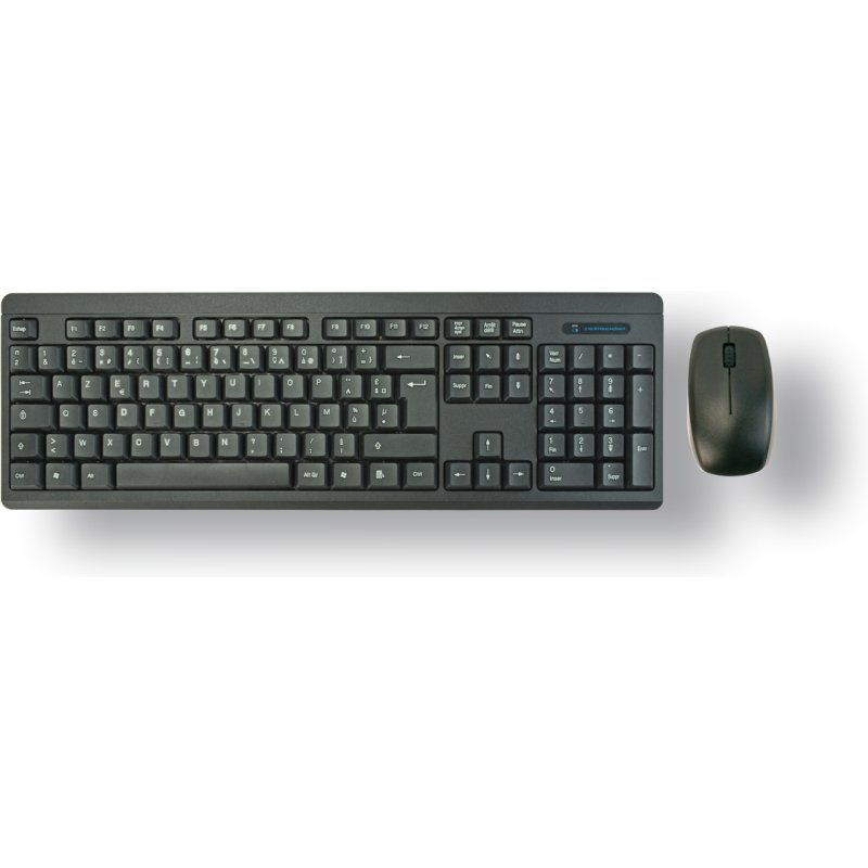 MCL ACK-2012W/N clavier Souris incluse Universel RF sans fil AZERTY Français Noir