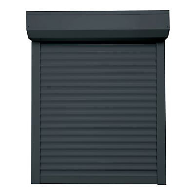 Volet roulant électrique alu motorisé filaire Protecta gris 180 x h.215 cm