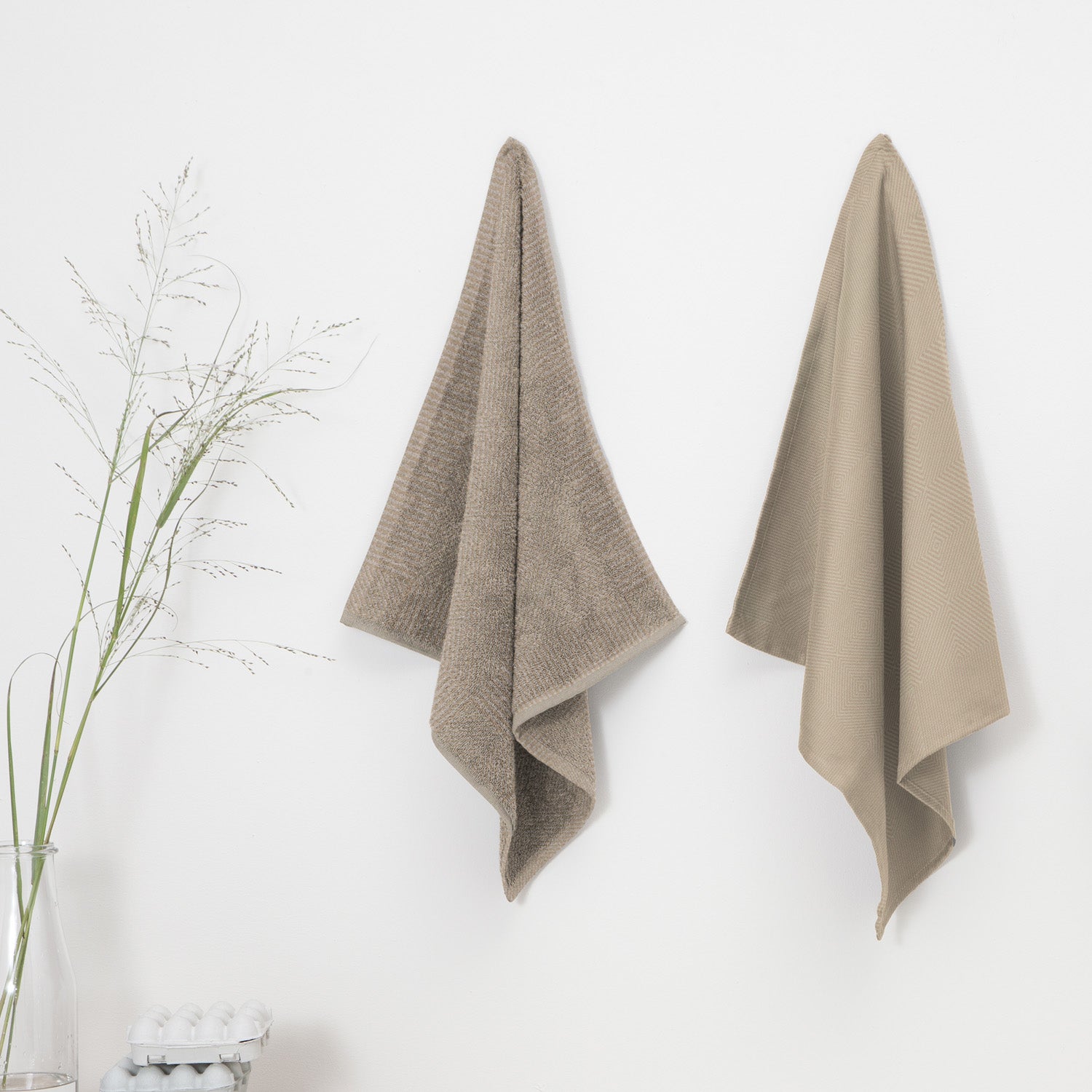 DDDDD keukendoek Cisis - 50x55cm - Amandel - 6 stuks