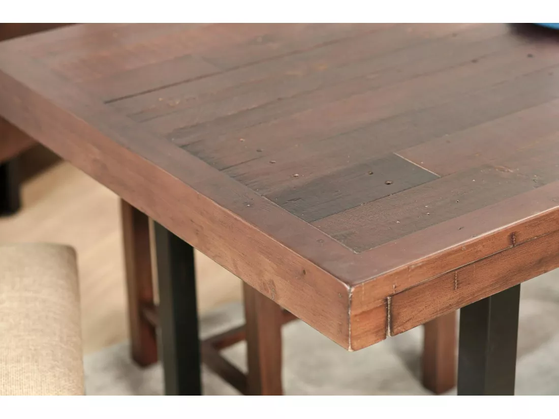 Table à manger extensible bois recyclé 160-200 cm SAMOA