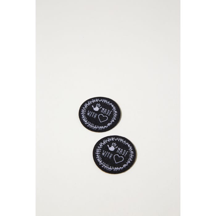 Atelier Veritas-Set 2 patches handmade with love Ø3,5cm
