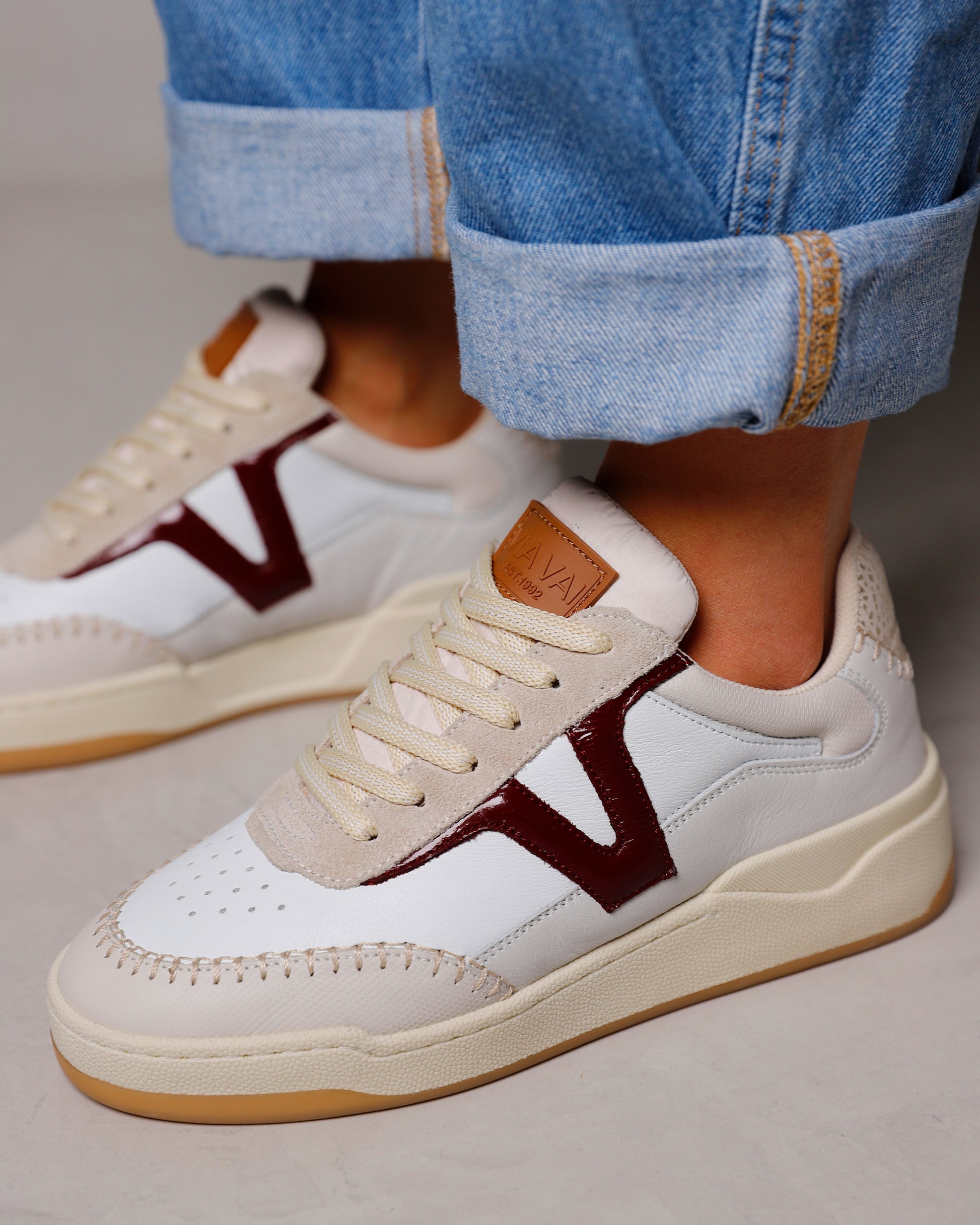 VIA VAI beige dames sneakers Sam Olivia