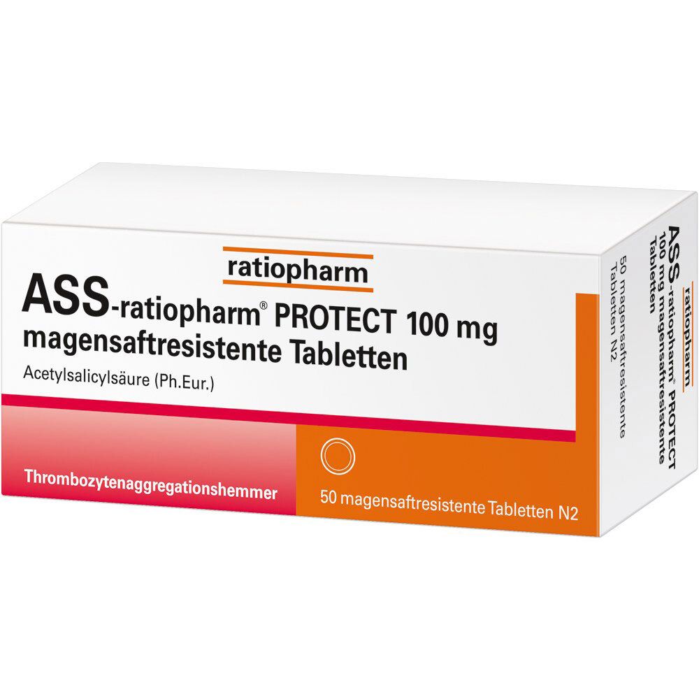 ASS-ratiopharm® PROTECT 100 mg magensaftresistente Tabletten