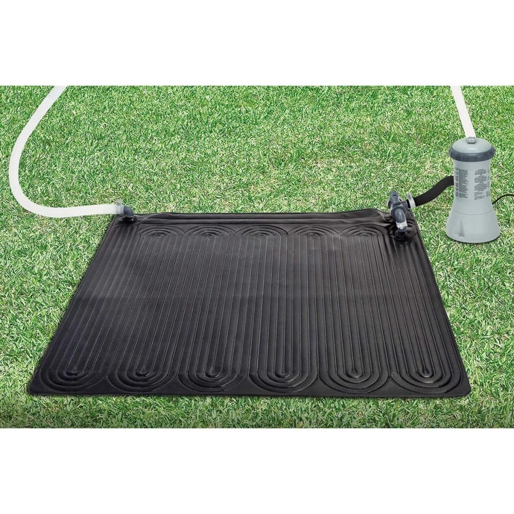 Tapis solaire chauffant pvc 1,2x1,2 m noir 28685