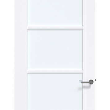 Arne & Bodil binnendeur ABB103 satijnglas - extra wit afgelakt - glaslat extra wit