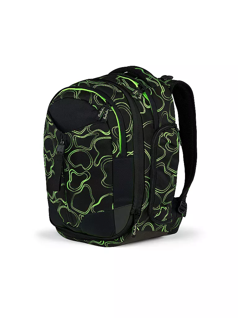 SATCH Schulrucksack Match Green Supreme schwarz