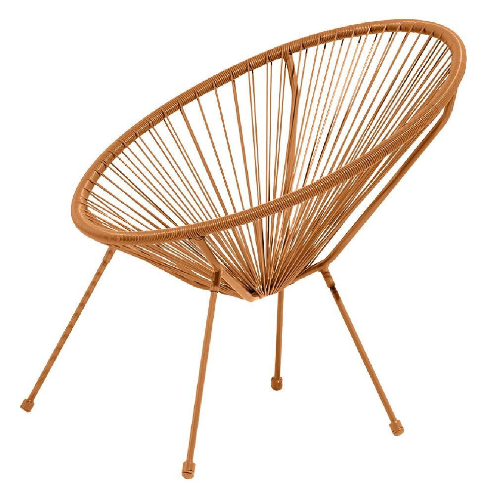 Fauteuil de jardin Urban orange 85xH83x72cm