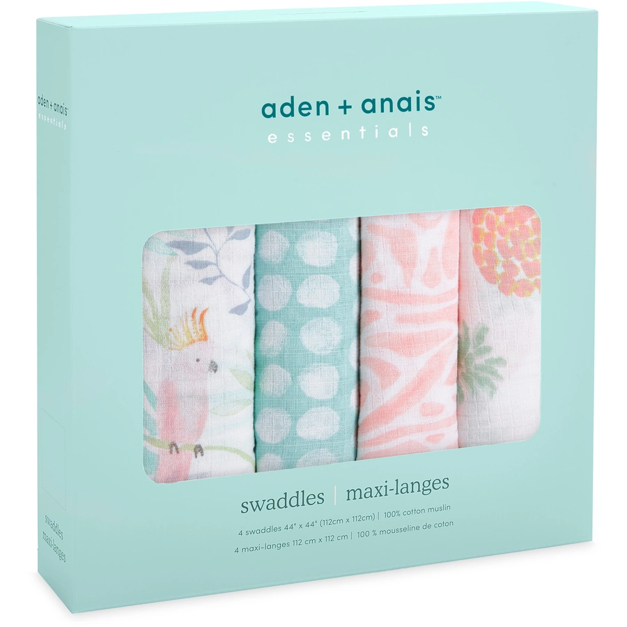 aden + anais™ essentials Pucktuch tropicalia  4er-Pack