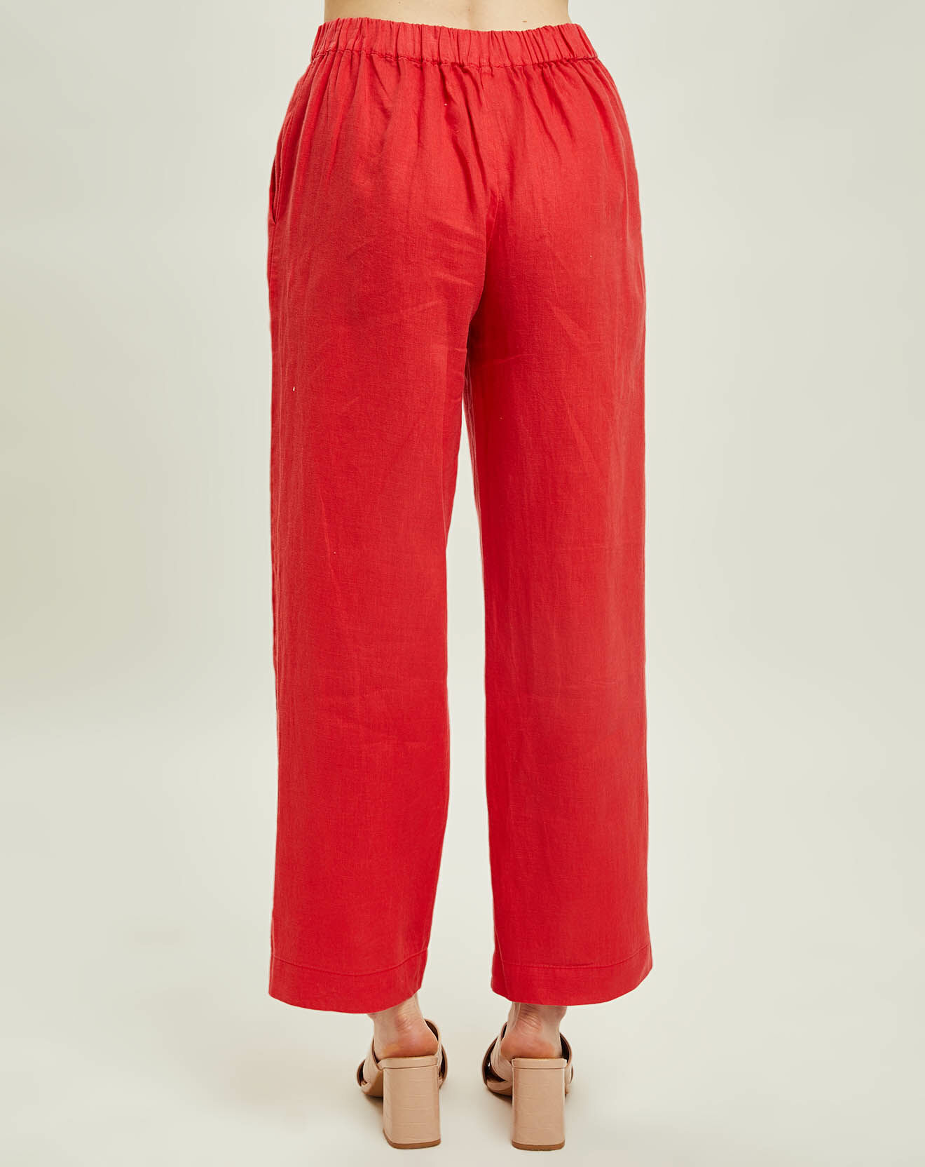 Harris Wilson Pantalon 100% Lin Lilord fraise