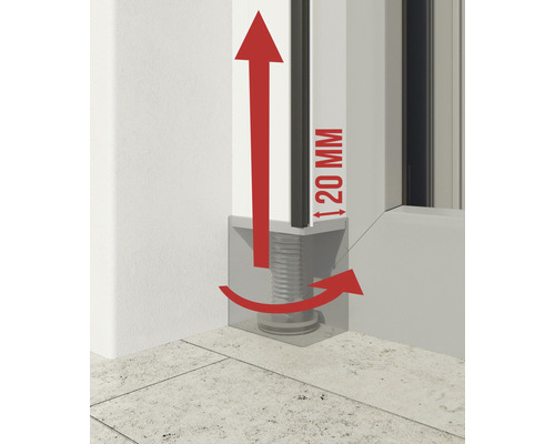 Insectenhor Windhager EXPERT montageframe wit 125x245 cm