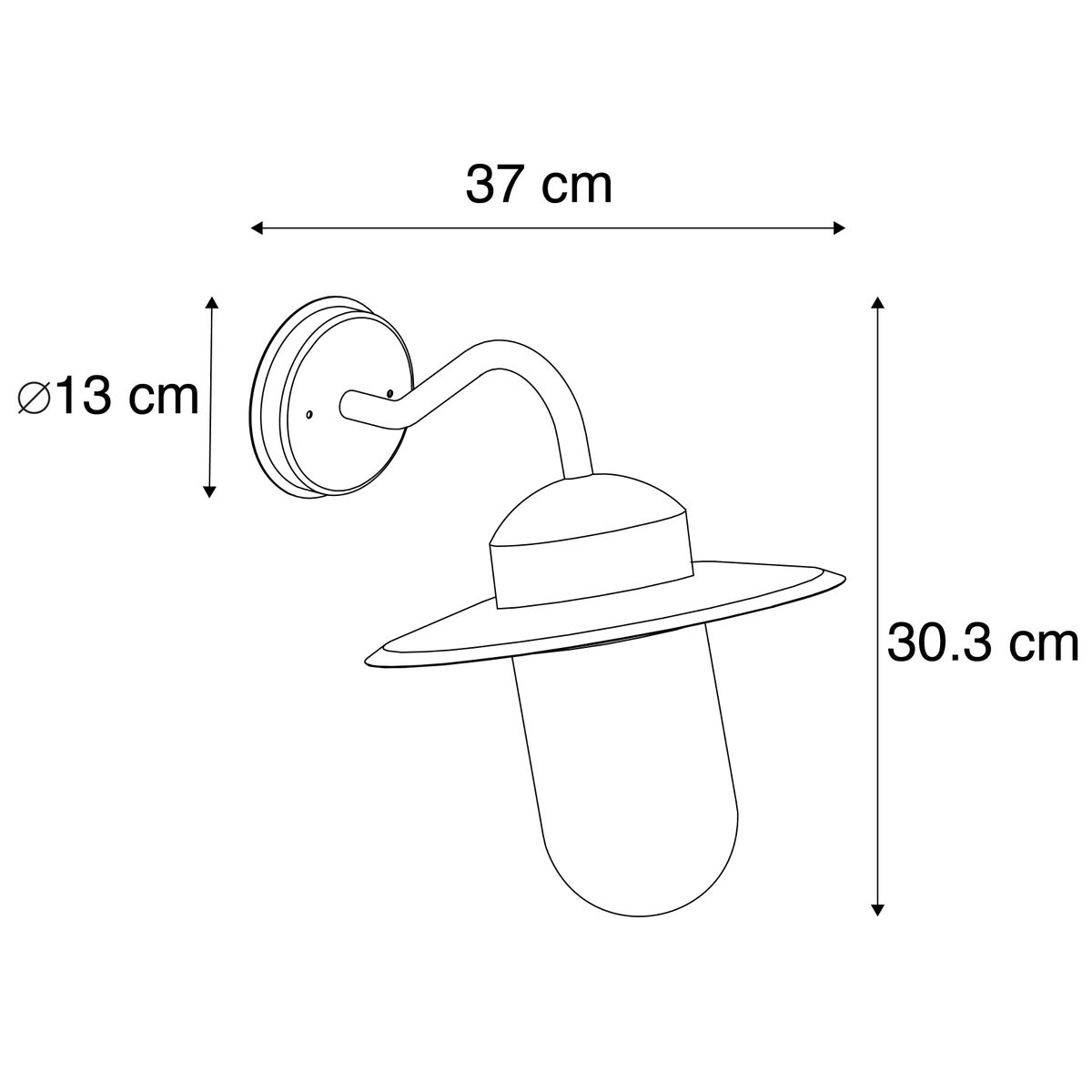 Buitenwandlamp antraciet IP44 - Kansas Graphite