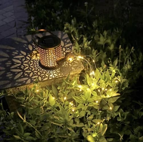 Lyslykt Vannkanne med LED – Hagebelysning