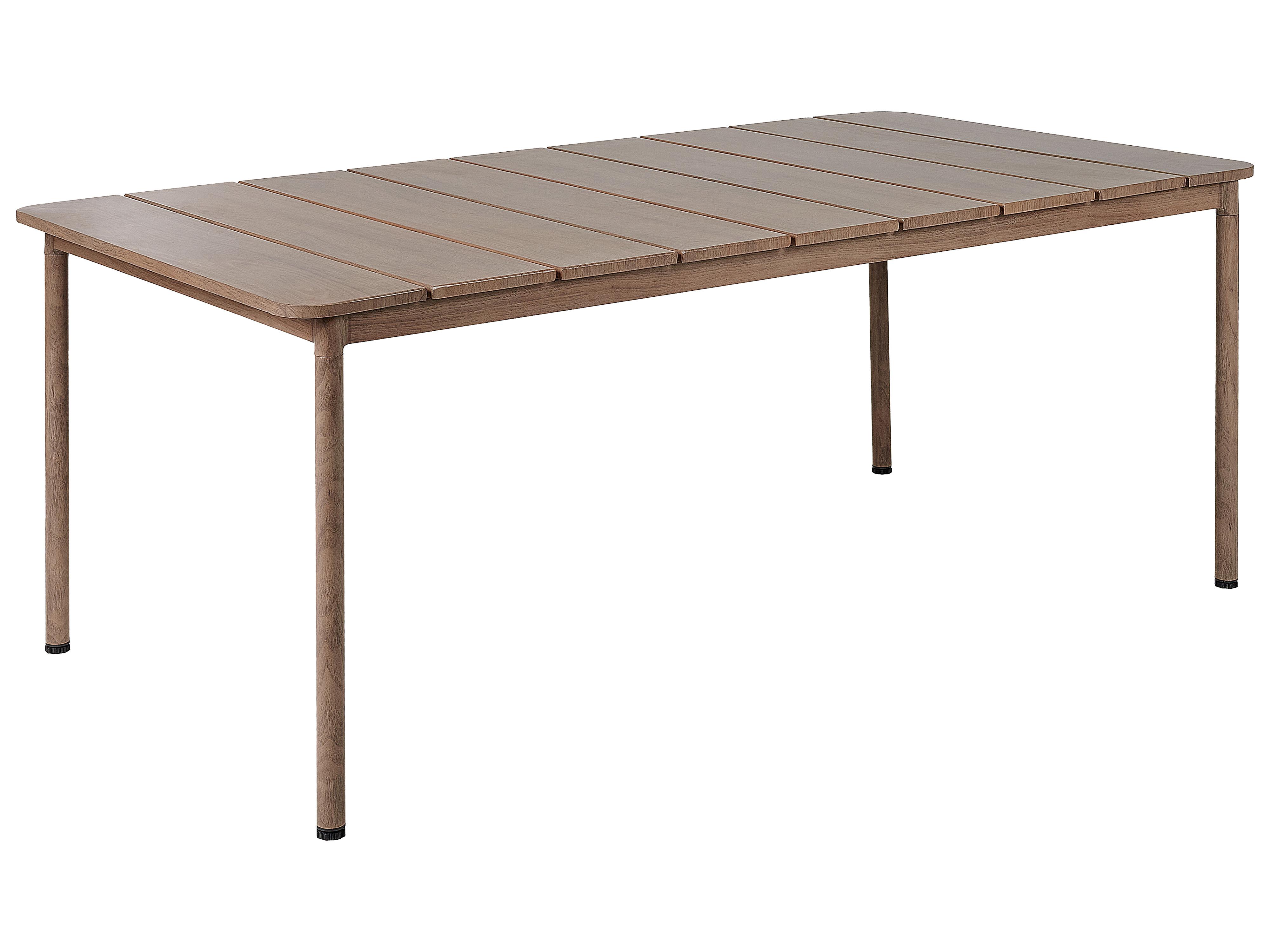 Tuin eettafel FLAVIA 185 cm 96 cm Metaal Bruin