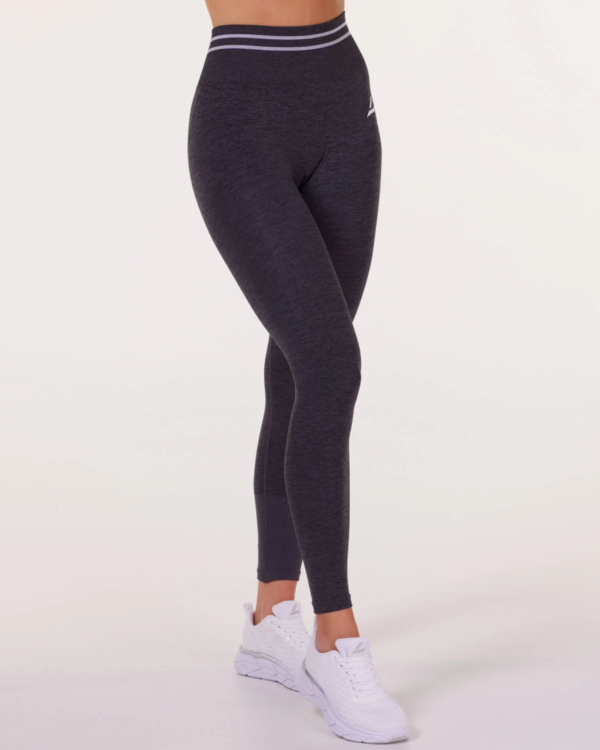 LEVITY Gravity Logo Seamless Tights Grey Iron Marl