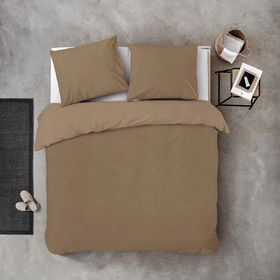 Byrklund - Dekbedovertrek Soft & Fluffy - 140x220 cm - Taupe