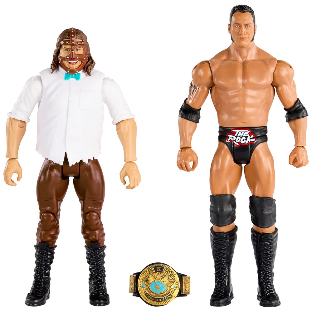 WWE Championship Showdown Mankind vs. The Rock Actionfiguren-2er-Pack