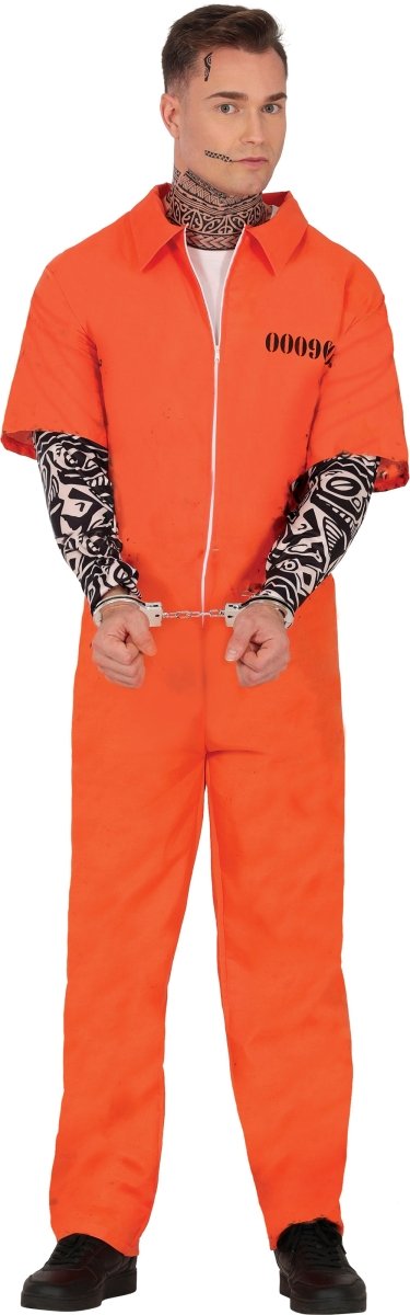 Halloween Kostuum Oranje Heren Gevangene