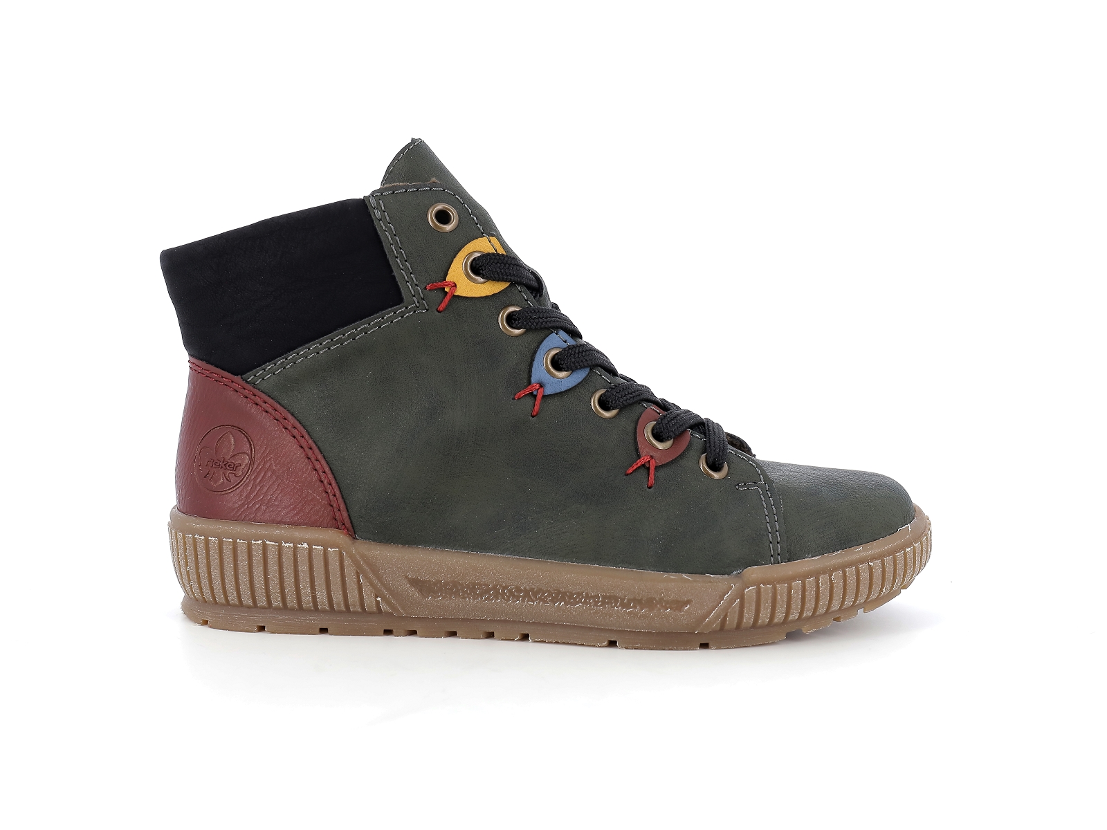 Rieker-N0711 Synthétique Kaki