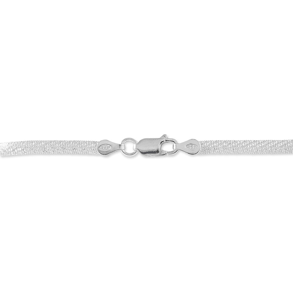 Bracelet Zoubeida Argent Blanc
