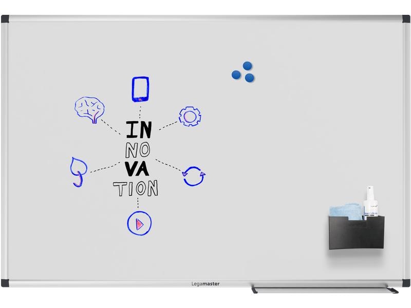 Legamaster Magnethaftendes Whiteboard Unite 60 cm x 90 cm, Weisswandtafel mit magnetischer Oberfläche