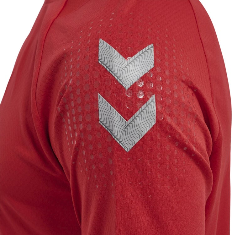 Hummel Lead Poly T-shirt Rød