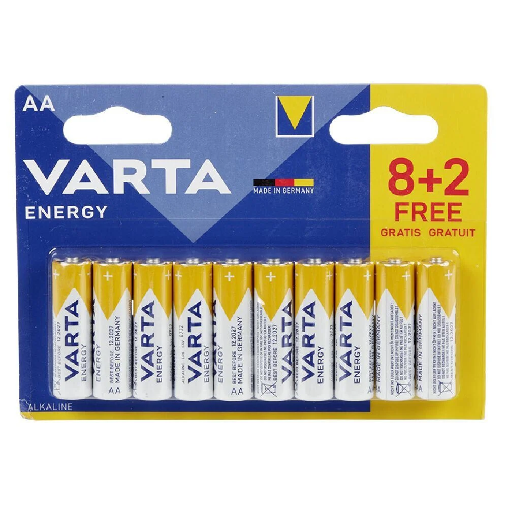 Pile AA/LR06 Energy x8 + 2 gratuites
