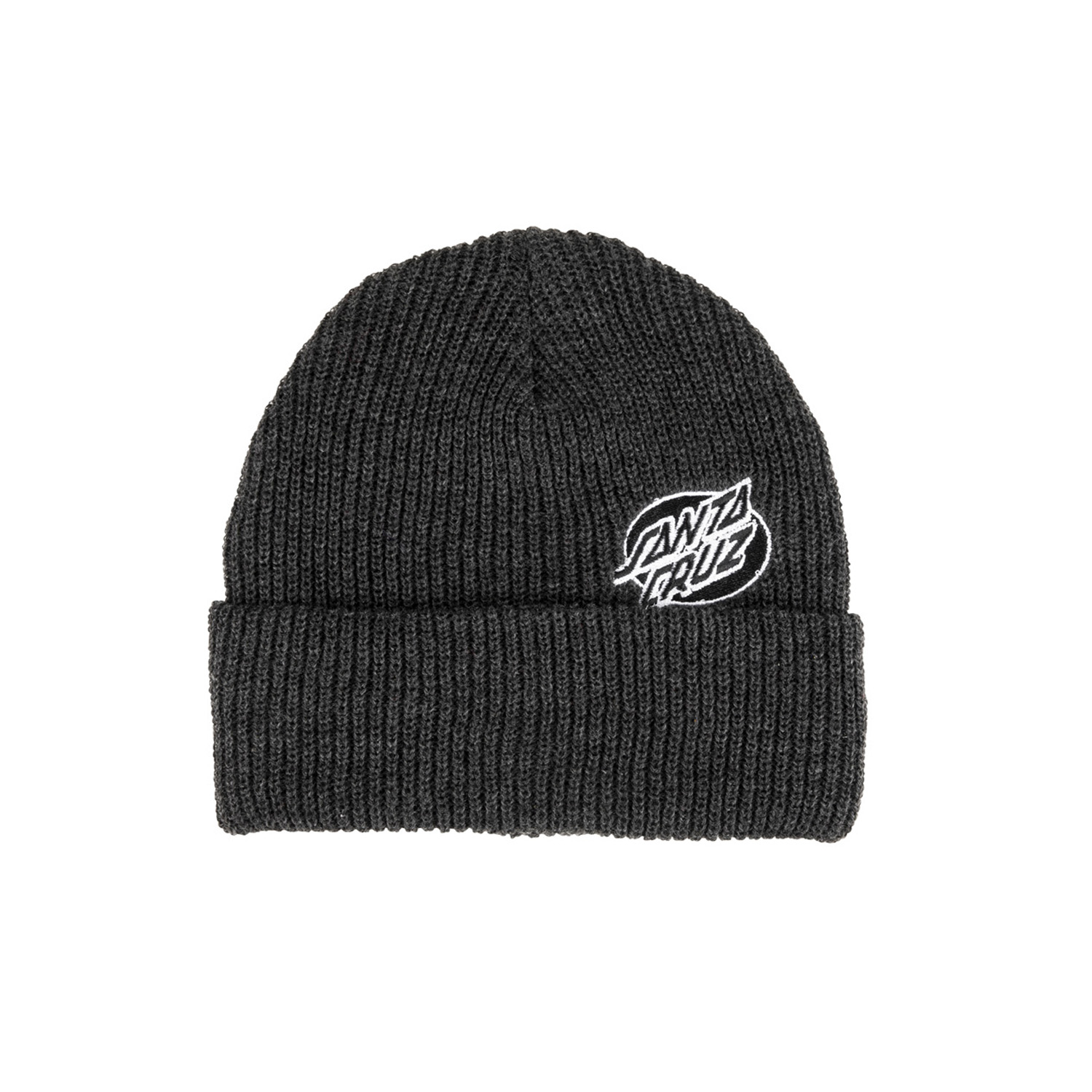 Santa Cruz Mono Lined Oval Dot Beanie Black