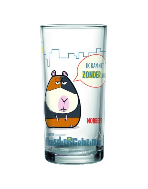 Secret Life Of Pets Glazen Mel En Norbert - Cadeau - 2 stuks