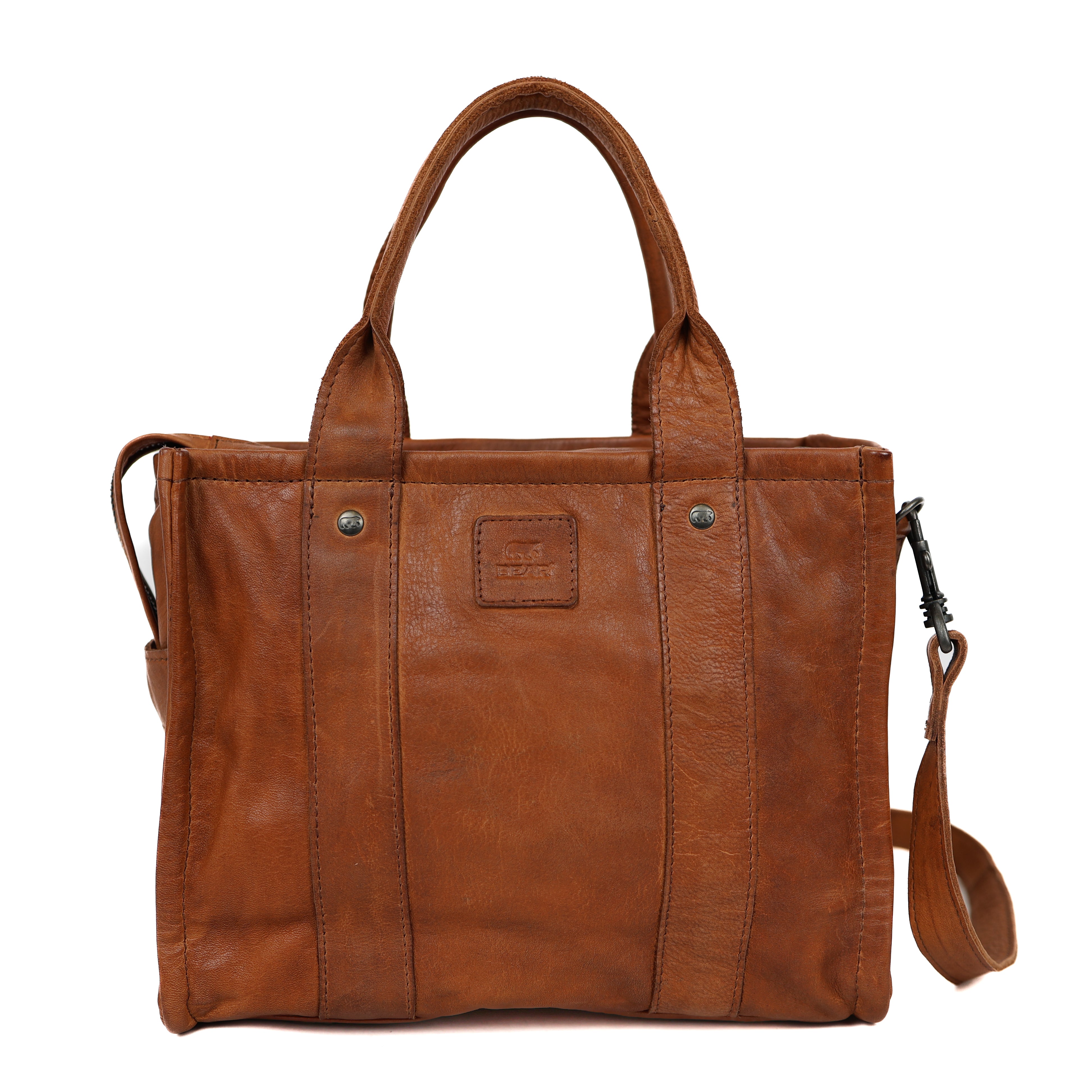 Tote bag 'Pepe' M cognac Cognac