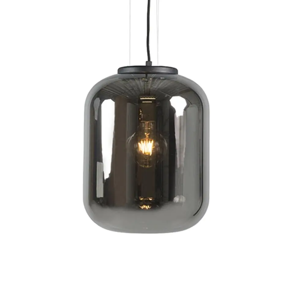 Qazqa hanglampen bliss zwart e27