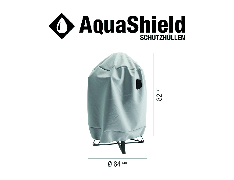 AquaShield Rundgrillhülle - hellgrau - Ø 64 cm