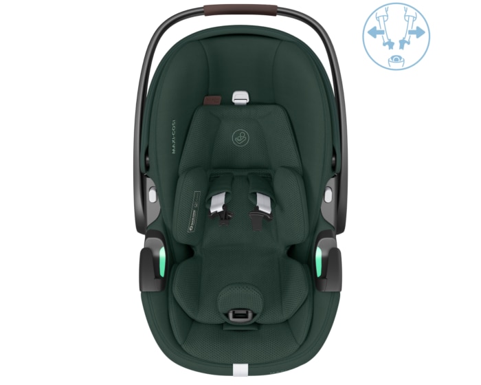 Pebble 360 Pro² 0 - 18 M  40 - 87 cm  0 - 13 kg    Innovative SlideTech® Technologie |    Flache Liegeposition |    ClimaFlow zur Temperaturregulierung |    Easy-in-Gurt |    G-CELL Seitenaufprallschutz |