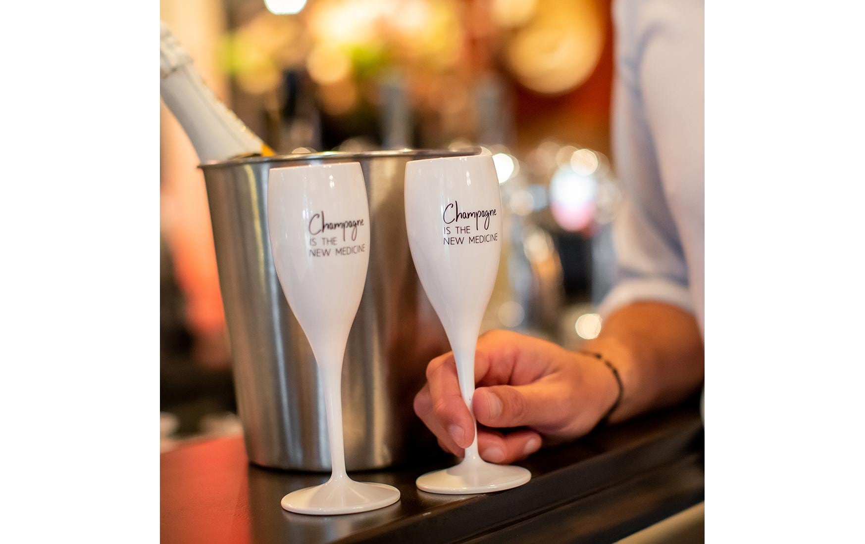 Sektglas Superglas Champagne is 100 ml, 1 Stück, WeissGlas geeignet für Champagner oder Schaumweine