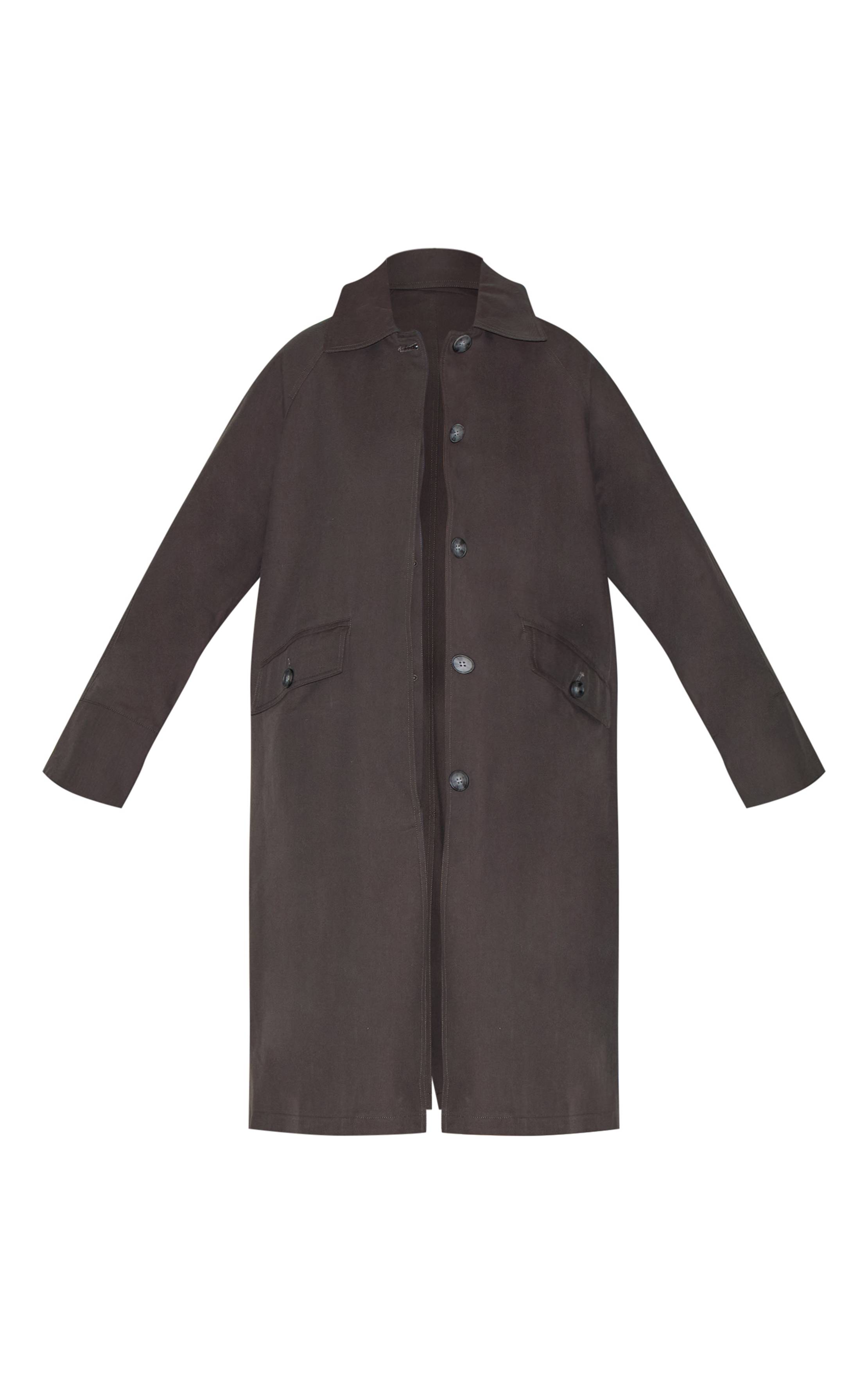 Charbon Trench Classique Boutonné